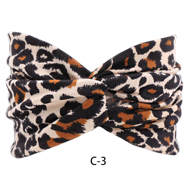 Tela al por mayor Boho Style New Elastic Cross Sport Diadema